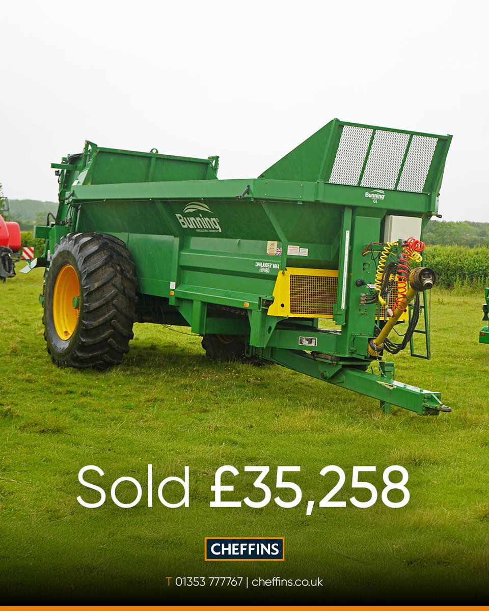 CheffinsMachine's tweet image. 🚜🌟 Auction Success in Record Time 🌟🚜

Another fantastic result from our Timed Online Auction today - professionally turned around in under 5 weeks from start to sold! 

☎️ For more information, contact the team on 01353 777767 (opt.2)

#Cheffins #Machinery #Auction #Online