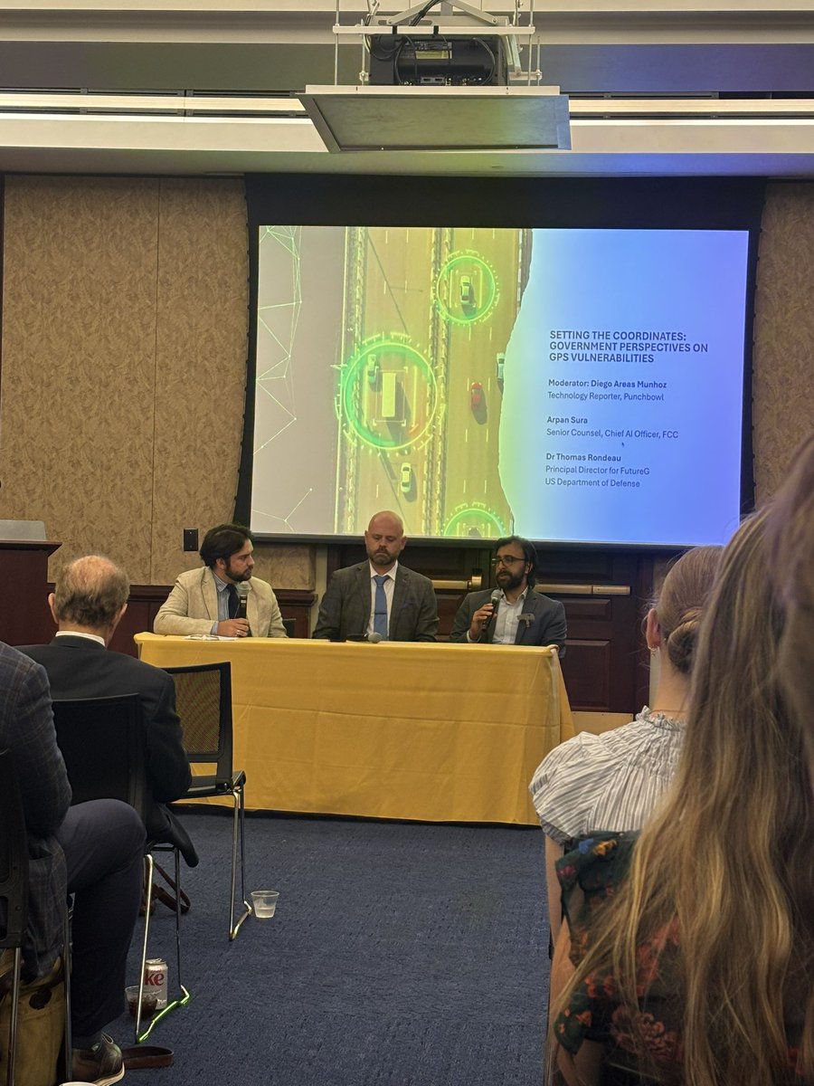 Great kickoff for #GPSresiliency event on Capitol Hill.  <a href="/FCC/">FCC</a> Arpan Sura discusses the importance of promoting complementary technologies to #GPS <a href="/NextNav/">NextNav</a>