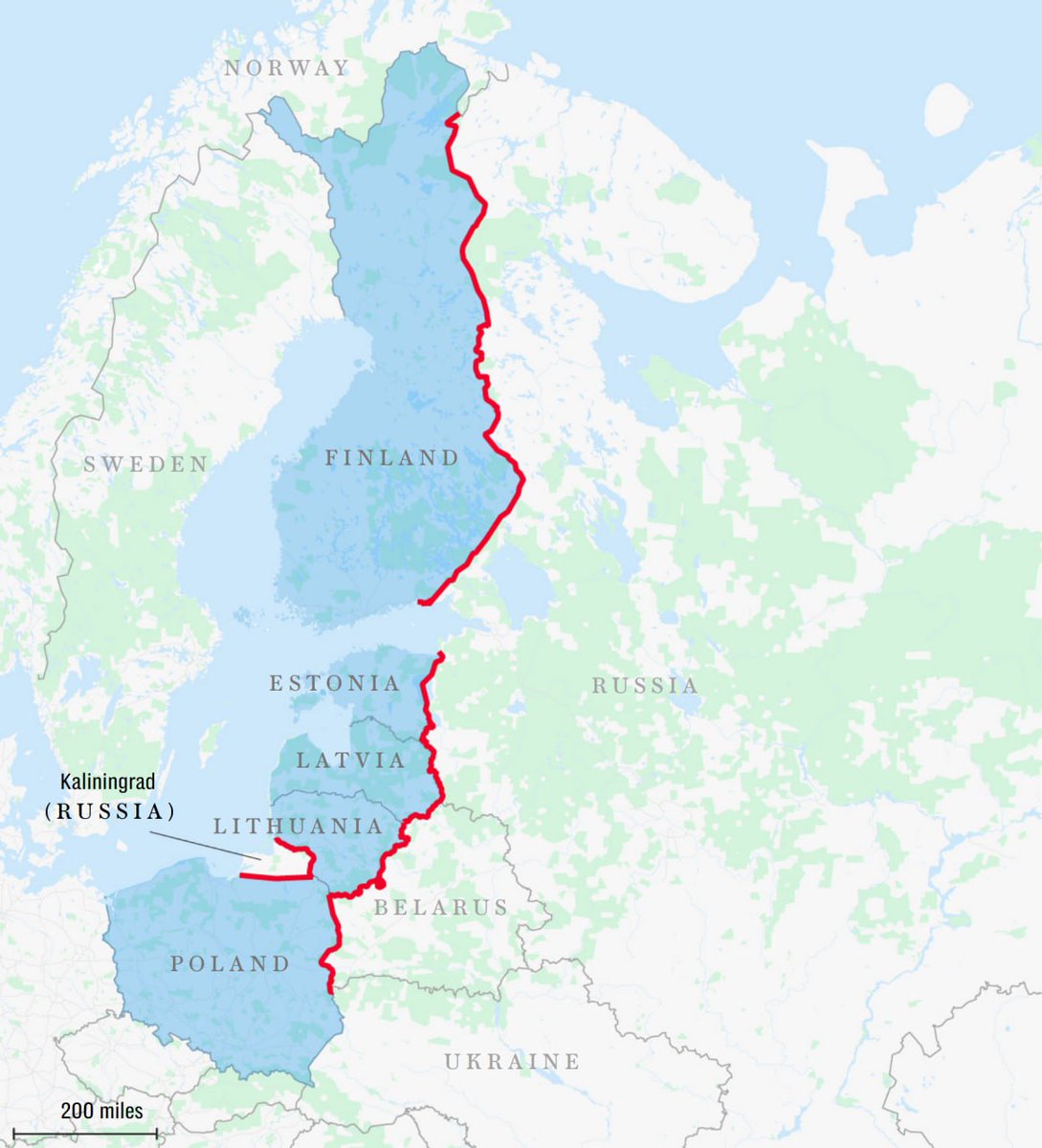 Finland, Baltic countries and Poland are ready to mine areas along the border with Russia.

The goal is to create a new "Iron Curtain" in Europe.

Source: The Telegraph