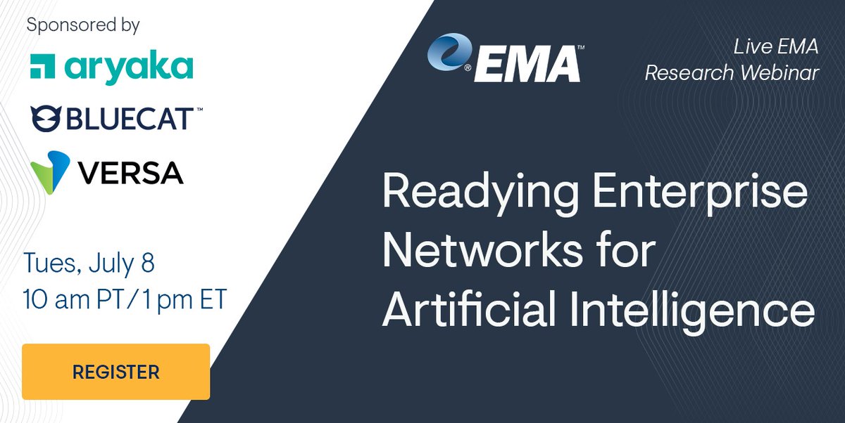 EMA Research (@ema_research) on Twitter photo Based on a survey of 269 North American #ITpros, new research from <a href="/ema_research/">EMA Research</a> serves as a practical guide for IT decision-makers embarking on their #AI initiatives. Get research insights here:
prnewswire.com/news-releases/… Based on a survey of 269 North American #ITpros, new research from <a href="/ema_research/">EMA Research</a> serves as a practical guide for IT decision-makers embarking on their #AI initiatives. Get research insights here:
prnewswire.com/news-releases/…