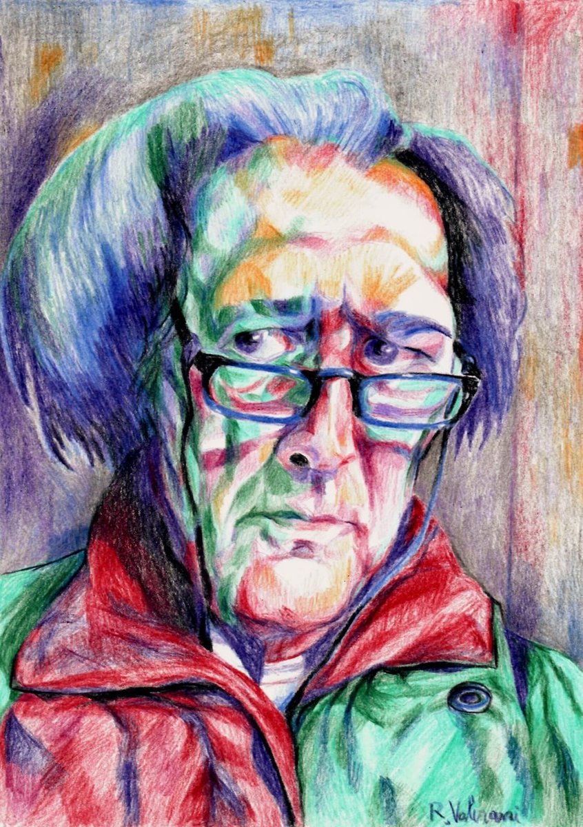 Pastel self-portrait