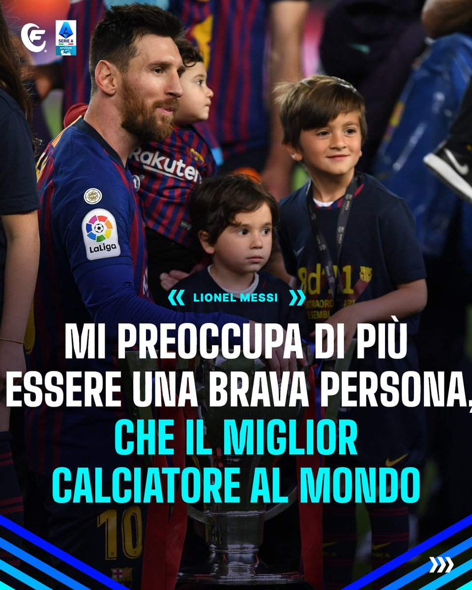 Oggi sono 38 per Lionel #Messi! ⚽

Il talento del calciatore è noto a tutti, lui però ci tiene a farsi ricordare in un altro modo!

Perché l'essere ricordato come brava persona, vale di più che essere ricordato come il miglior giocatore al mondo 🎩