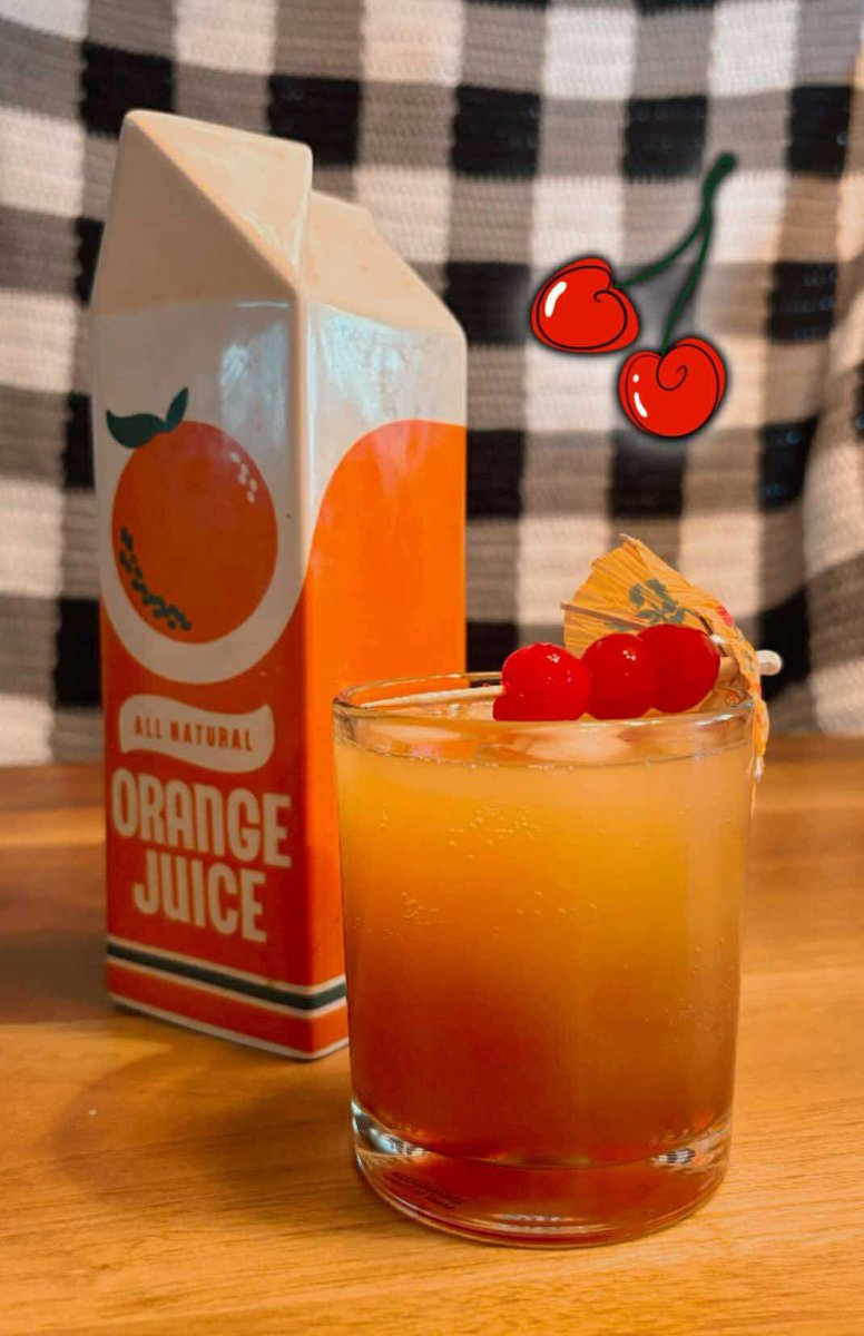 Mocktail of the Week! 
For those looking for a fun way to enjoying a refreshing beverage without alcohol this summer, our Core Team brings you this classic looking delight.

Sunrise Mocktail
Ingredients: 
Grenadine
Ice
Orange Juice
Sprite/lemon lime soda

Garnish with cherries.