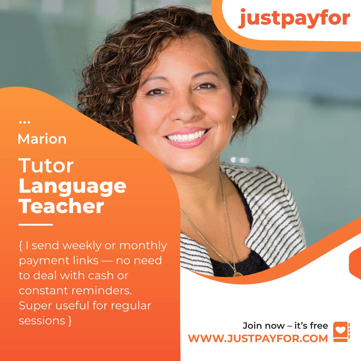 JustPayForCom's tweet photo. I send weekly or monthly payment links — no need to deal with cash or constant reminders. Super useful for regular sessions - https://t.co/ilhRqlj8Pj #pos #terminal #Worldpay #justpayfor #payments #FREE https://t.co/62YAZVPP9m