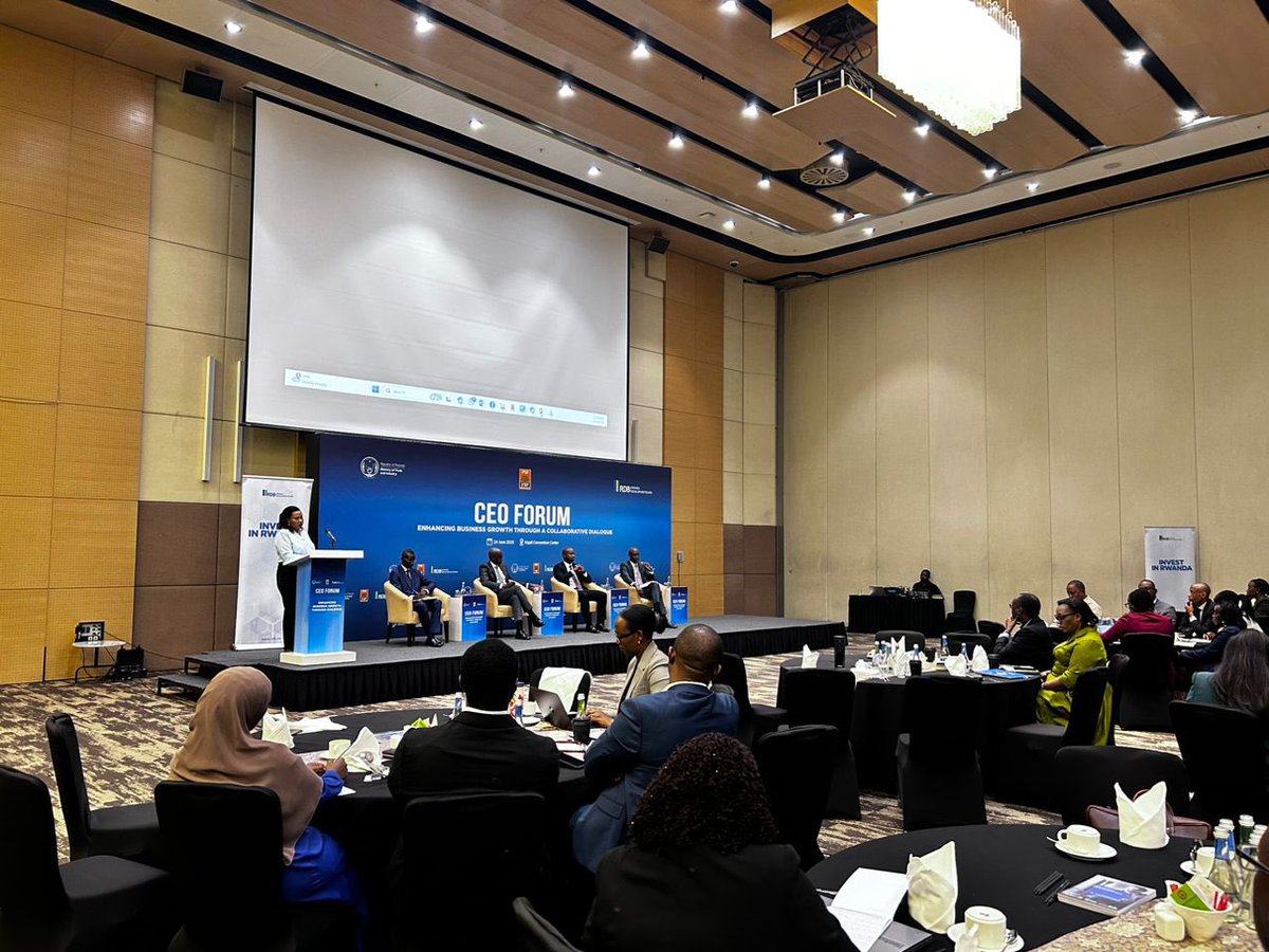 EBCR (@ebc_rwanda) on Twitter photo Happening now:
The CEO’s Forum at KCC, uniting leaders from <a href="/RDBrwanda/">Rwanda Development Board</a>, <a href="/RwandaTrade/">Min of Trade |Rwanda</a> , <a href="/PSF_Rwanda/">PSF Rwanda</a> , and the private sector including EBCR to strengthen Rwanda’s business climate.
A key moment for public-private dialogue.
#CEOForum2025 #RwandaBusiness Happening now:
The CEO’s Forum at KCC, uniting leaders from <a href="/RDBrwanda/">Rwanda Development Board</a>, <a href="/RwandaTrade/">Min of Trade |Rwanda</a> , <a href="/PSF_Rwanda/">PSF Rwanda</a> , and the private sector including EBCR to strengthen Rwanda’s business climate.
A key moment for public-private dialogue.
#CEOForum2025 #RwandaBusiness