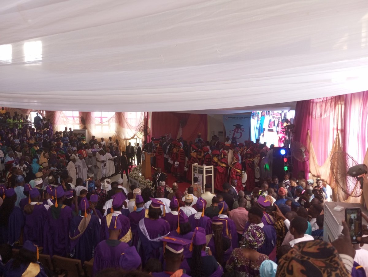 PressClubMAPOLY's tweet image. The governor of Ogun State, Prince Dapo Abiodun, his deputy, Engineer Noimot Salako-Oyedele among other distinguished personalities have graced Moshood Abiola Polytechnic MAPOLY’s 15th combined convocation.
.
.
Read more via the link on the bio
#pressclubmapoly
#Mapolyconvocation