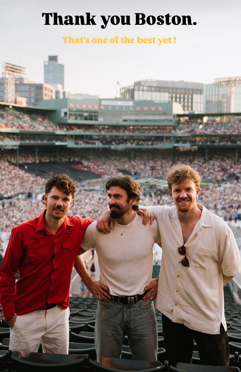 Local man and former club player Oisin McCaffrey continues to light up the world stage with his band Amble.

Here are the lads after their gig at the iconic Fenway Park in Boston last night! 

Continued success Oisin - everyone at home is delighted to see you doing so well!