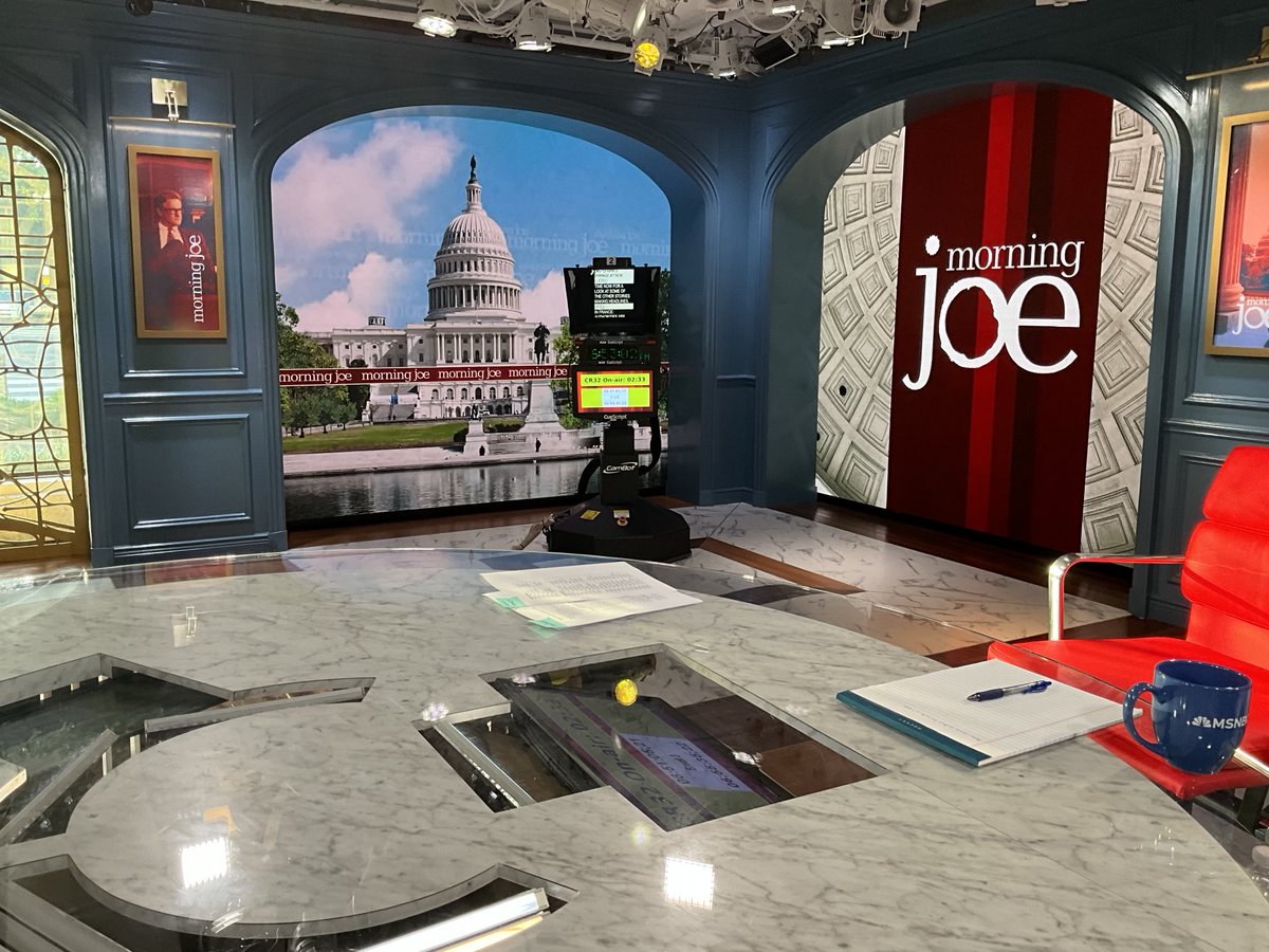 Susan Page (@susanpage) on Twitter photo Alone on the set of <a href="/Morning_Joe/">Morning Joe</a>. #I’mInCharge >>> Alone on the set of <a href="/Morning_Joe/">Morning Joe</a>. #I’mInCharge >>>