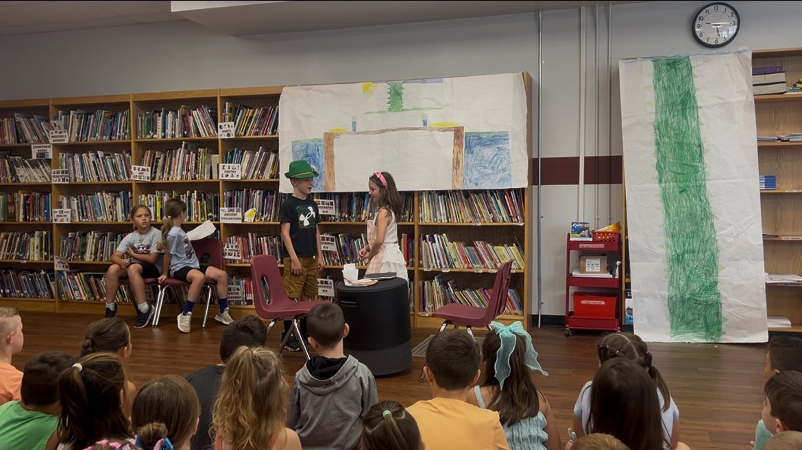 Yesterday students performed Jack and the Big Fib in front of our 1st grade friends!! 🎤 🎭 I am SO proud of their hard work!! <a href="/MRSroadrunners/">Middle Road School</a>