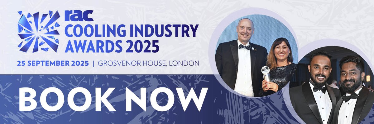 The shortlist for the #CoolingIndustryAwards is coming soon – will you be there for the winners' announcements? 🏆

Join us on 25 Sept at London’s Grosvenor House for the biggest night in RAC.

🌟 Network
🌟 Celebrate
🌟 Be part of it

🎟️ Book now: coolingawards.racplus.com/RACcoolingawar…