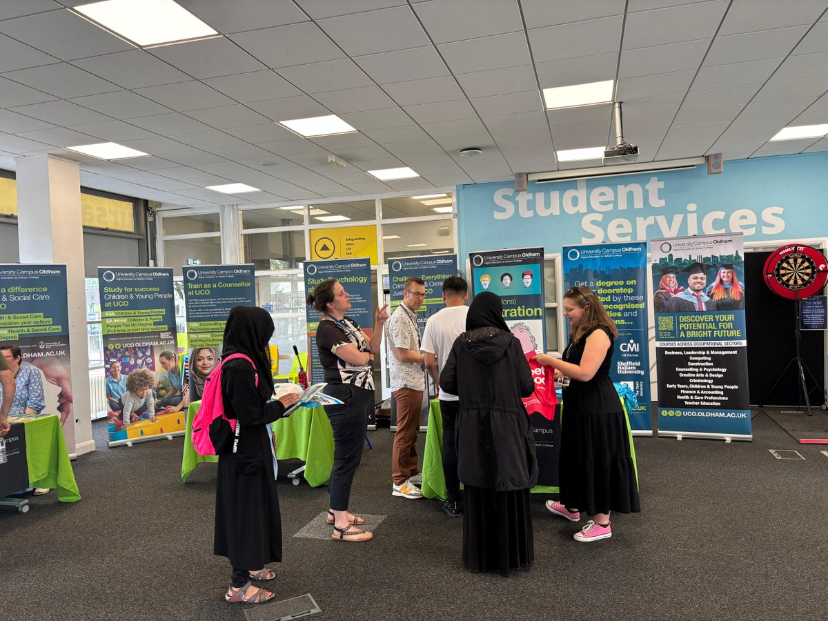 Thank you to everyone who joined us at Open Day on Saturday. We hope you enjoyed meeting staff and exploring your options. Find out more about our courses here: uco.oldham.ac.uk/courses/