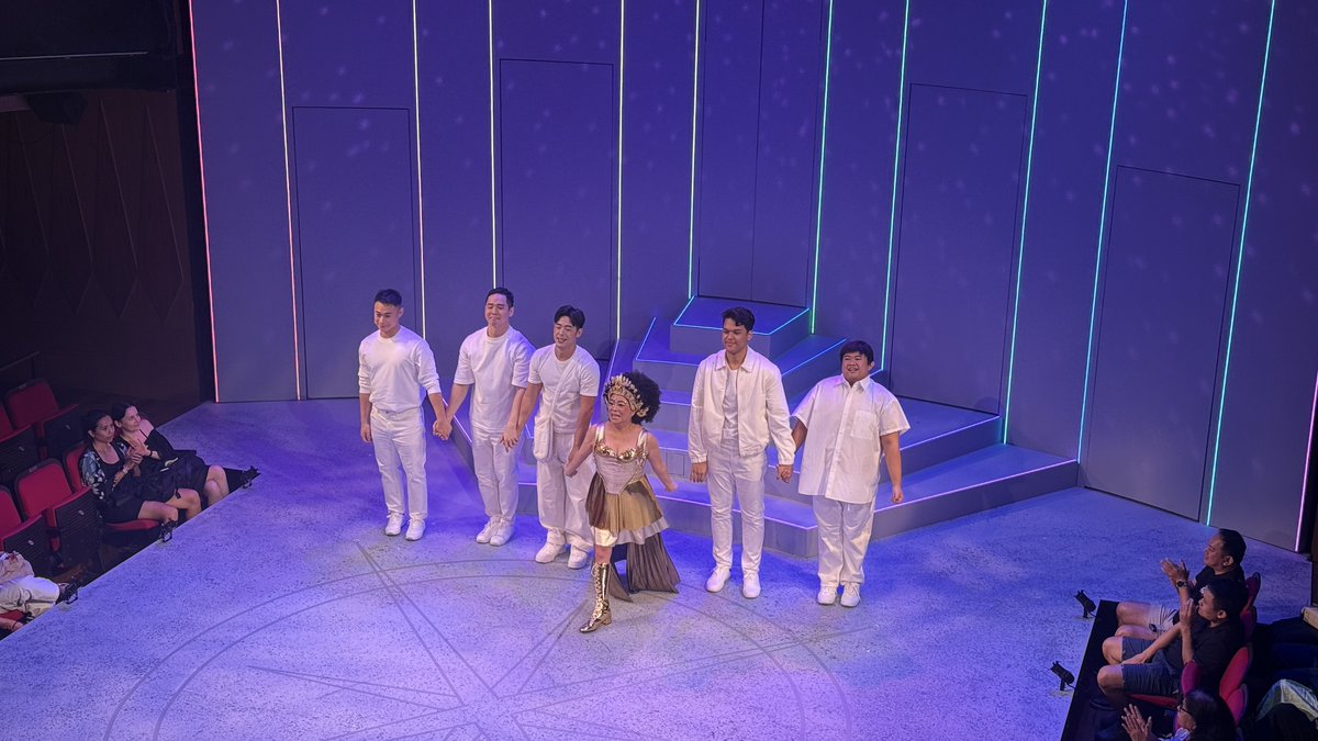 TideraceJenkins's tweet photo. It's Happy Pride at #WildRiceSG with Dreamplay: Asian Boys Vol. 1! A masterpiece of queer storytelling journeying through SG's history - with pop culture nods, Wild Rice easter eggs, plus Ivan Heng &amp; Alfian Sa'at's playful self-inserts. Super fun! Runs till 12 July. #sgtheatre https://t.co/qxvSwqaP7N