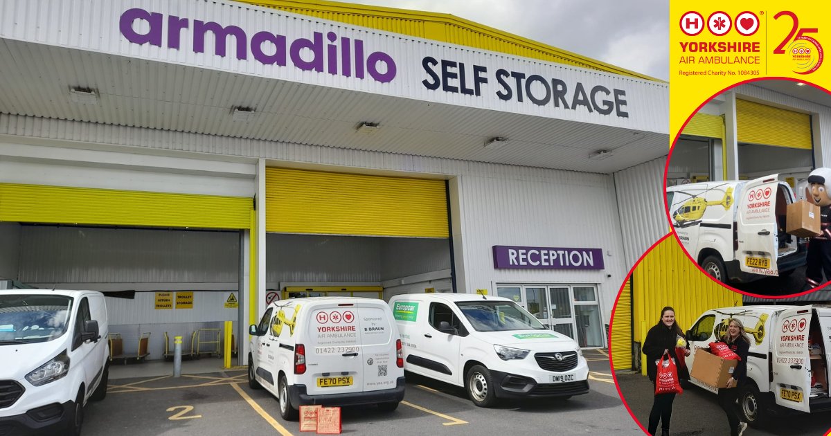 Thank you to Big Yellow Self Storage for their incredible ongoing support!

They generously provide free all-year-round storage at Armadillo Self Storage Parkway, Sheffield, for our fundraising materials - a vital lifeline for our South Yorks team.🚁

#CharityTuesday #ThankYou