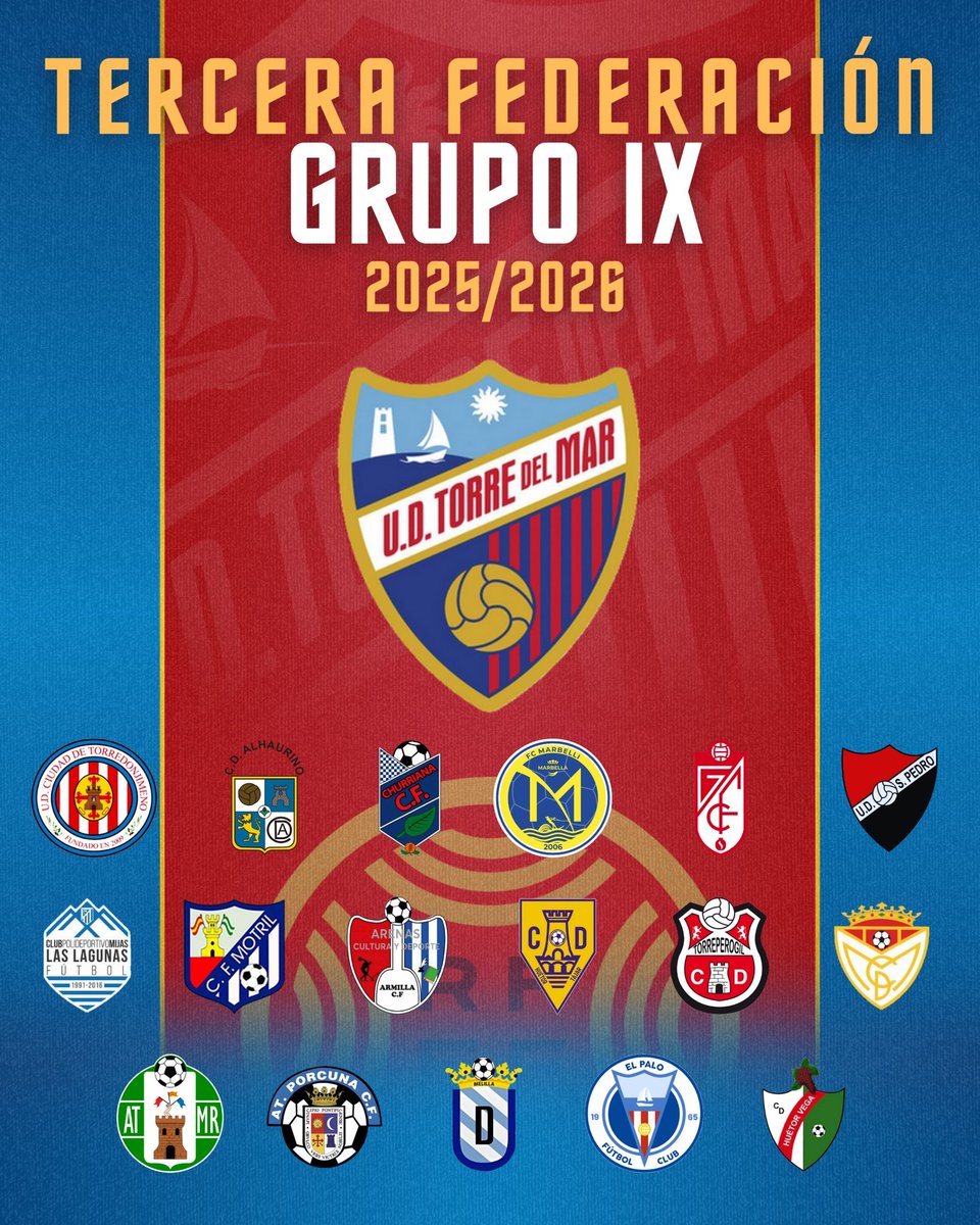 ¡Definido el 𝗚𝗿𝘂𝗽𝗼 𝗜𝗫 de 𝗧𝗲𝗿𝗰𝗲𝗿𝗮 𝗙𝗲𝗱𝗲𝗿𝗮𝗰𝗶𝗼́𝗻 2025/2026! 🛡️

Estos serán nuestros rivales en la emocionante lucha por el ascenso. 
¡Que comience el espectáculo! ⚔️⚽