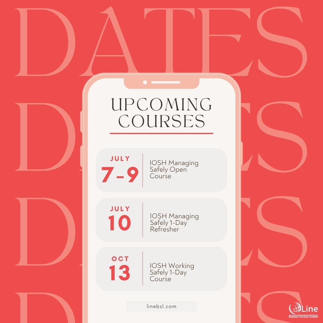 📅 Upcoming Training – Book Your Spot Today!

Whether you're refreshing your knowledge or training your team, our open courses are designed to support compliance, confidence, and a safer workplace.

📍 View upcoming course dates and secure your place:
👉 linebsl.com/health-and-saf…