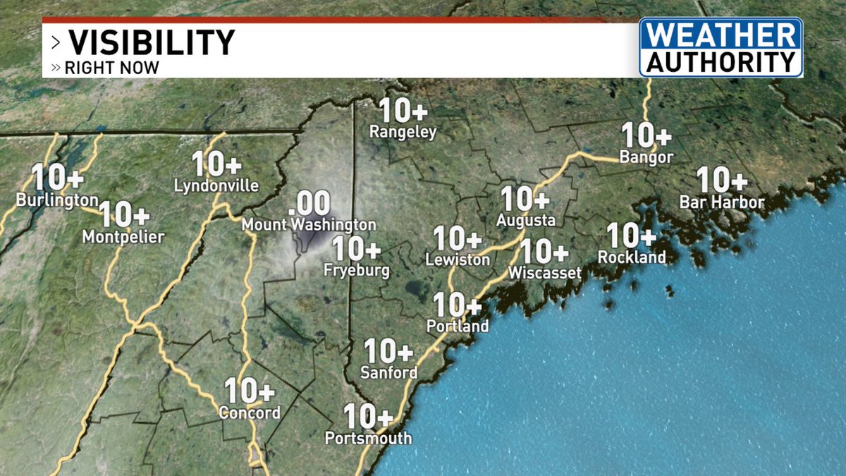 If you're headed out the door this morning, here's a look at visibility. #mewx