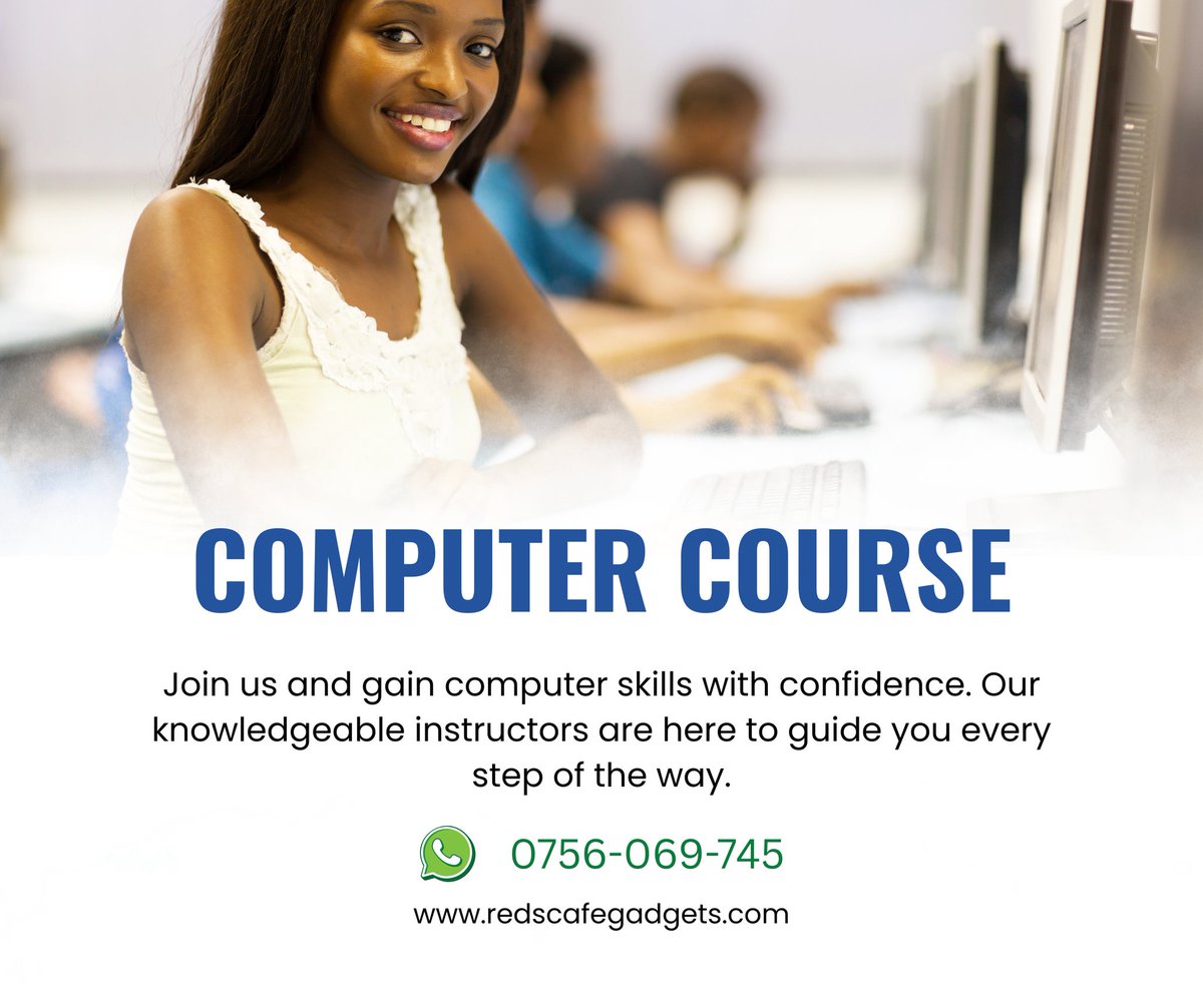 TheRedGadgets's tweet photo. 🚀 Boost Your Confidence with Essential Computer Skills!

💻 Ready to level up your tech game? Join our Computer Course and learn everything from the basics to advanced skills all in a friendly, supportive environment. https://t.co/OfNk4uNeaI