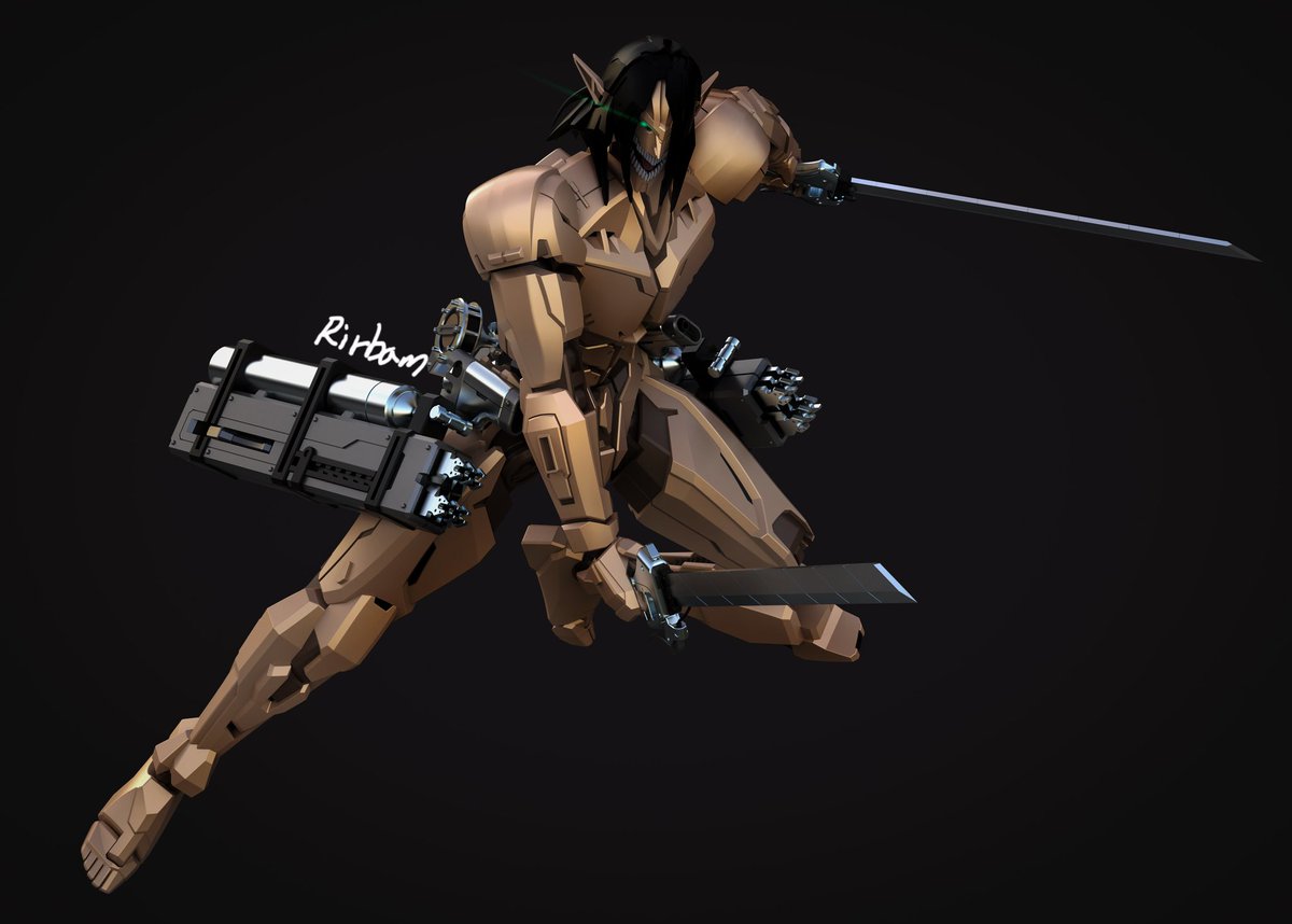 거인용 입체기동장치는 분리 재조합이 가능하여..
거대 캐논, 거대 클로 모드로 사용이 가능하다는 설정..
물론 칼집에서는 초경질 블레이드(칼)도 평범?하게 수납되어 있기 때문에 입체기동장치 본연의 모습으로도 사용가능.