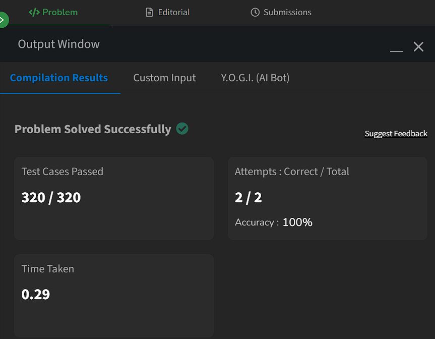 Engg_Partha's tweet image. ✅ Day 87 of #gfg160!

Solved: Max Path Sum in Binary Tree 🌳
Path may start &amp;amp; end at any node! Handled negatives, branching paths with recursion! 💻🔥
Building strong #TreeDP foundations! 🚀

#dsa #problemSolving #geekstreak2025