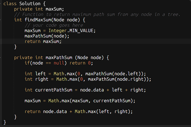 Engg_Partha's tweet image. ✅ Day 87 of #gfg160!

Solved: Max Path Sum in Binary Tree 🌳
Path may start &amp;amp; end at any node! Handled negatives, branching paths with recursion! 💻🔥
Building strong #TreeDP foundations! 🚀

#dsa #problemSolving #geekstreak2025