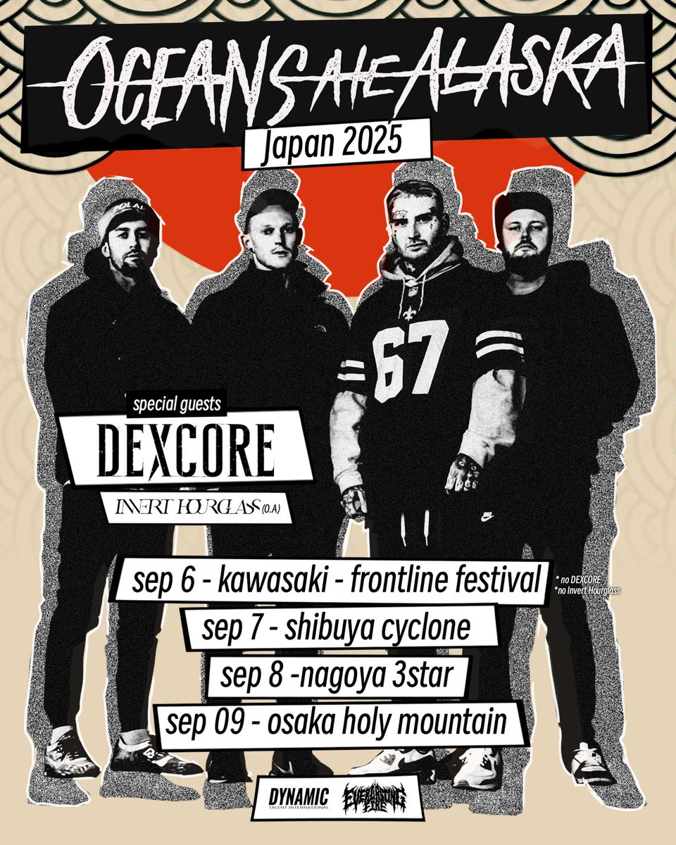 Japan! We will be playing headline shows this September. Ticket links in our bio ⛓️‍💥🎌

@everfiretokyo 

#metalcore #japan #metal #djent