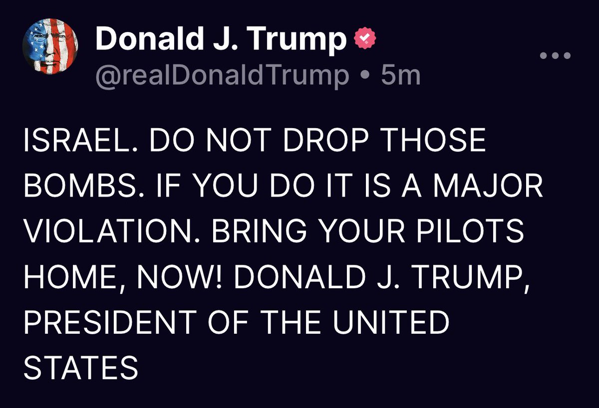 This is the side of Trump that got him elected in 2016 and earned him the support of Americans who had never voted and those who switched parties to vote for him in 2024. 

This is one of the reasons I’ve always supported him because he courageously seeks peace.

This has the