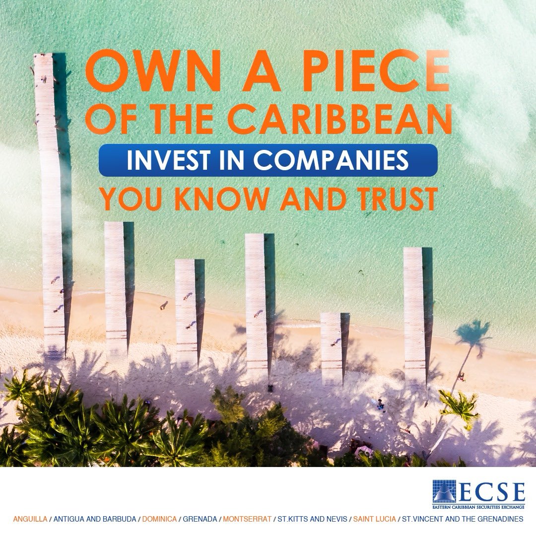 ECSEonline's tweet image. When you invest on the ECSE, you're not just investing in companies; you're investing in the growth and future of the Eastern Caribbean. Discover the regional companies you can be a part of at ecseonline.com.

#ECSE #InvestLocal #CaribbeanGrowth #SupportLocal