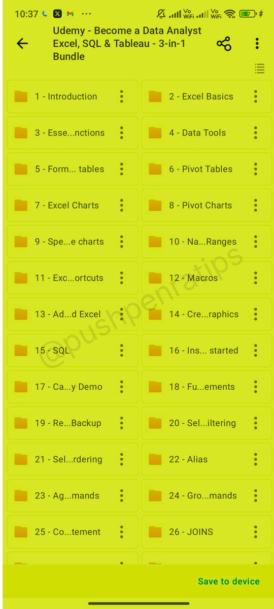 pushpendratips's tweet photo. Data Analytics from Zero to Expert

A Udemy Complete Paid Course for Free for 24 Hours

Applicable for First 500 People

This Free Course Covers:
- Excel
- SQL
- Tableau
- Python
- R

Like , Retweet & Reply "Data" to get it for free

[Must be following [@pushpendratips] so that I DM you