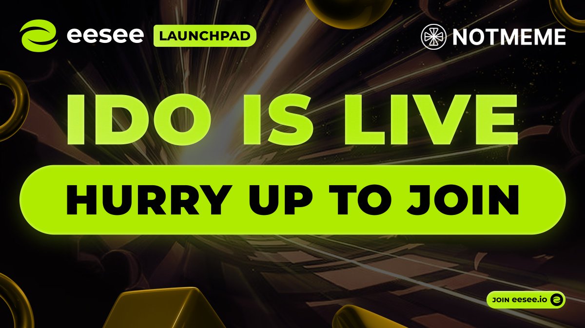 eesee_io's tweet photo. 🚨 NOTMEME IDO is LIVE! 🚨

🤖 @notmeme_app Agent is the first AI-powered agent on Solana, allowing users to instantly create, launch, and manage tokens via a Telegram mini-app

👉 The IDO has started — move fast to secure your allocation: https://t.co/vnt0j0nrAD

📌 IDO Details:
• Fundraising on: BSC
• Distribution on: Solana
• Allocation: $200,000
• Ticker: $NOTMEME
• Refund: 24h
• TGE Unlock: 50% at TGE, then monthly for 6 months
• Guaranteed Round: All Tiers