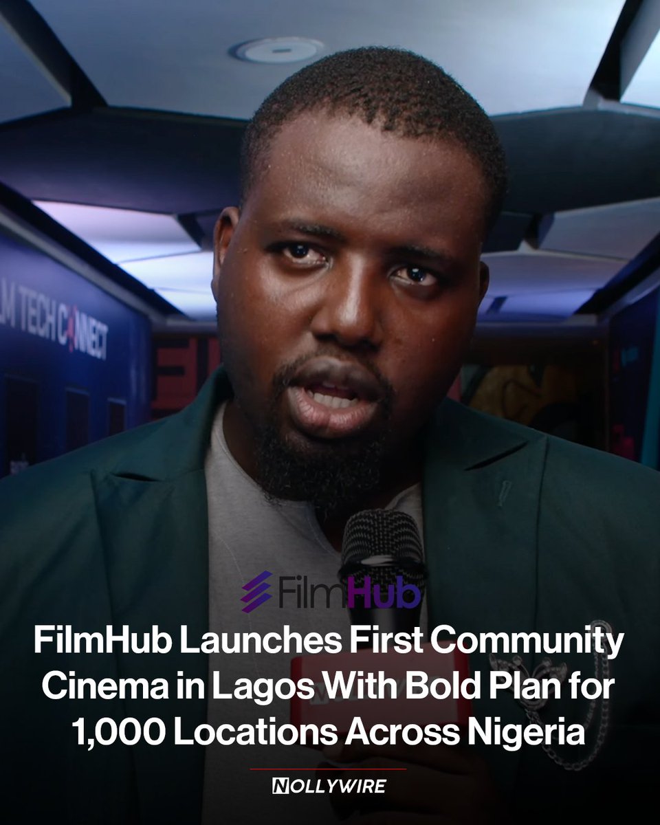 thenollywire's tweet image. The screen-to-audience ratio in West Africa today is 4.5 million people to 1 cinema, and FilmHub CEO Kolade Adewoye wants to build 1,000 community cinemas after quietly launching the first location in May.

FULL STORY: nollywire.com/filmhub-launch…