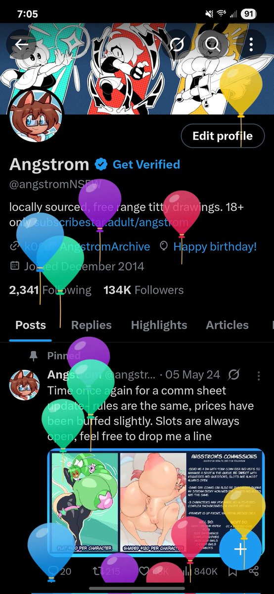 angstromNSFW's tweet photo. Balloonce... https://t.co/L97wWgNm7d