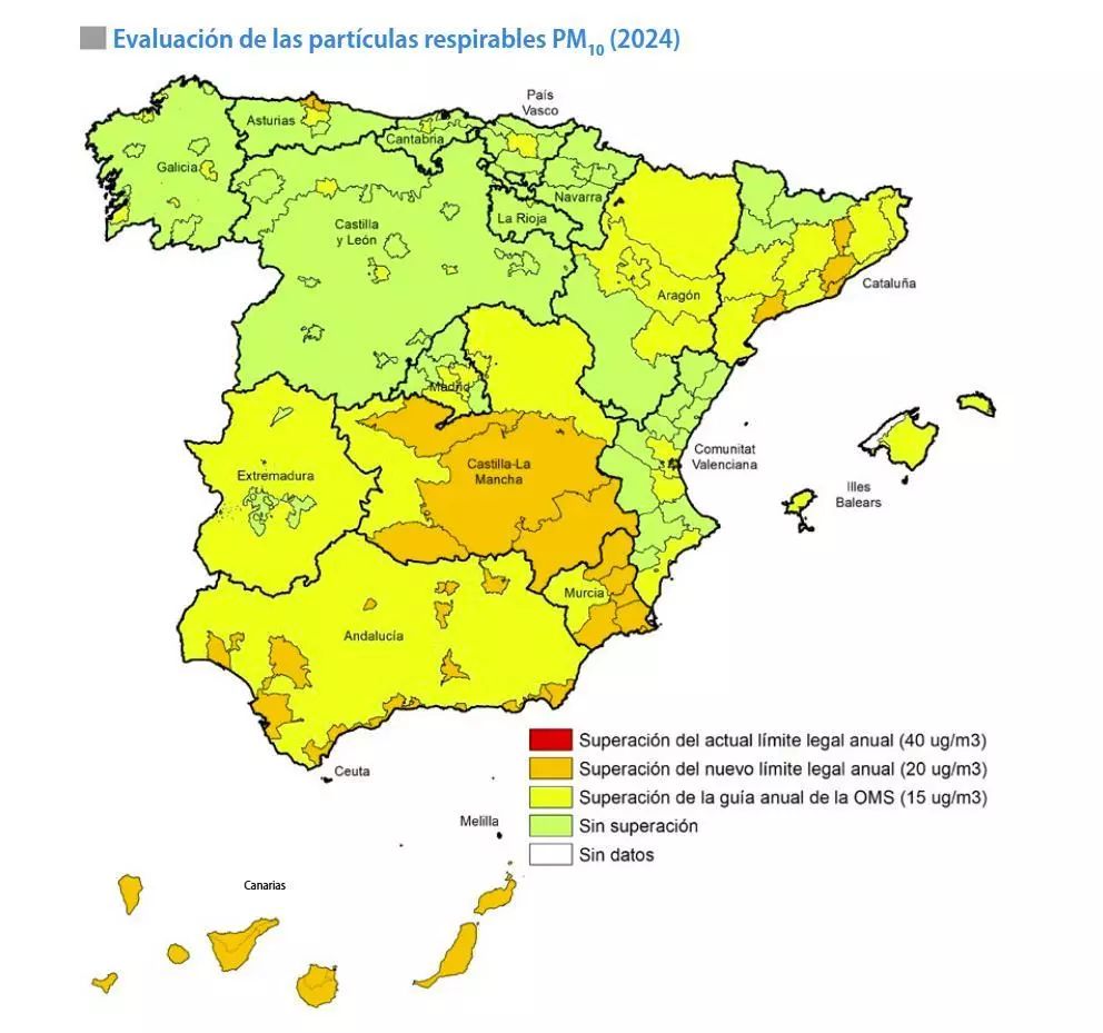 Todas las castellano-manchegas estamos respirando aire contaminado.

EEA ha hecho un metaestudio que revela que todas las zonas de la región se encuentran por encima de los niveles recomendados por la OMS.

La Junta no tiene plan de mejora de la calidad del aire e incumple la ley