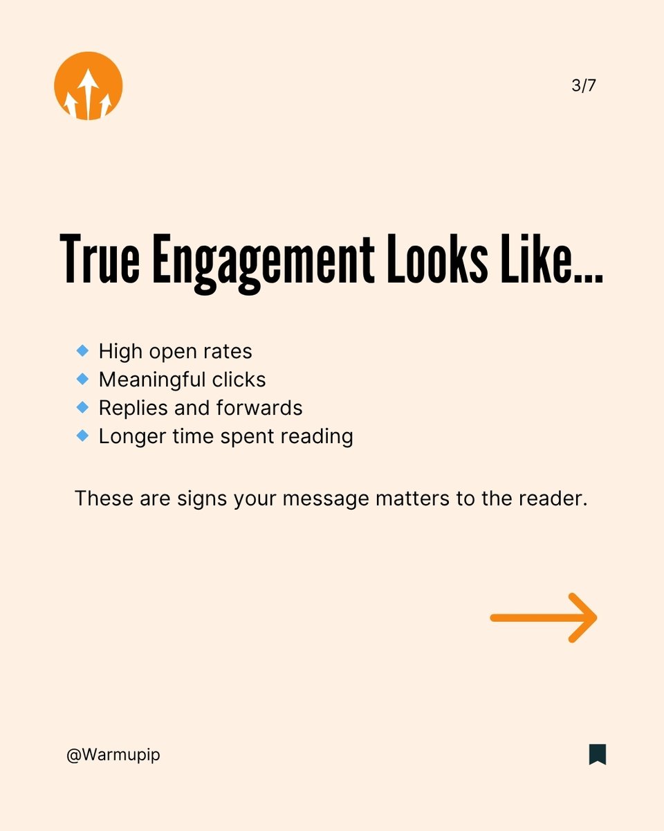 WarmupIP's tweet photo. Why isn’t your email strategy working — even when everything gets delivered?
Because delivery isn’t engagement.
Engagement is:
Opens, Clicks, Replies
Time spent reading
Without that? You’re just background noise.
Stop measuring success by delivery — start measuring by impact. https://t.co/p9MZLHRFQw