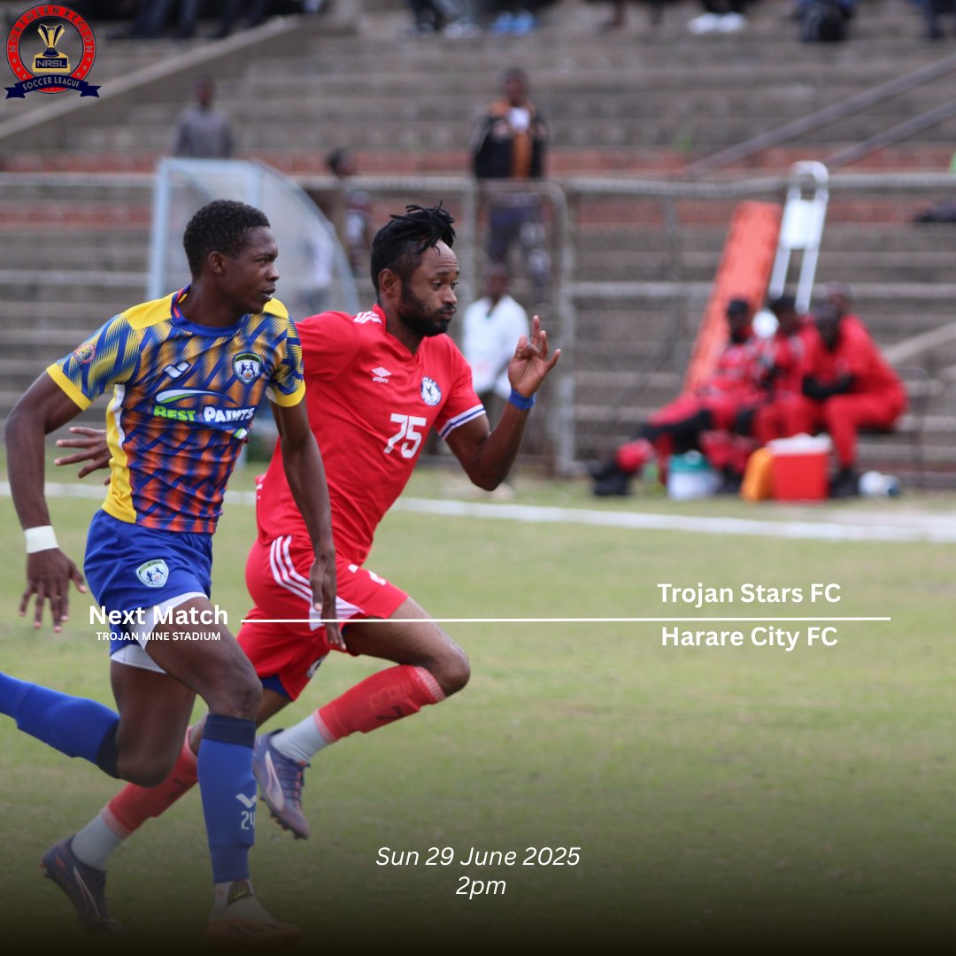 🆚 Trojan Stars FC
🏟️Trojan Mine Stadium
📅 Sunday 29th 2025
⏰ 2PM
