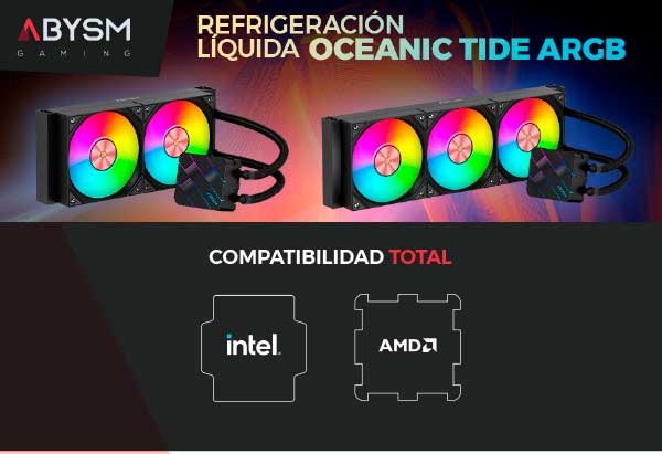 expogaming_sp's tweet photo. Nos encanta este refrigerador líquido de @abysmspain el Oceanic Tide ARGB https://t.co/WotTM5s9Z1 #gaming #gamer #gamers #eSportsLovers #GamingNews #GamingLife #gamersUnited #StreamingZone https://t.co/2iklpQa7eb