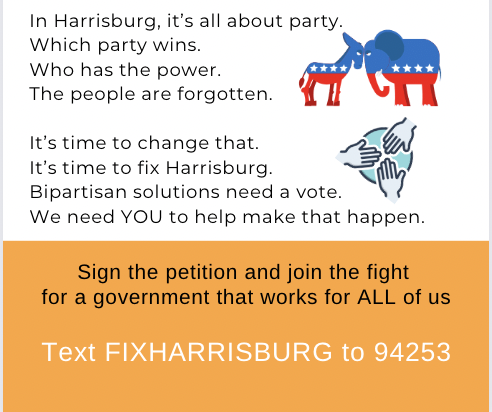 FixHBG-RURAL (@fairdispa) on Twitter photo #Gerrymandering, weak campaign finance law, no gift ban, no mechanism to give real solutions a vote.
When leaders block solutions their own constituents NEED, you know democracy is broken.
#AllEyesonYass <a href="/FreeTheBallot/">Free The Ballot Incarcerated Voter Family Network</a> <a href="/PAStandsUp/">PA Stands Up</a> <a href="/EndPACorruption/">MarchOnHarrisburg</a> <a href="/representus/">RepresentUs</a> <a href="/usapromise/">American Promise</a> #Gerrymandering, weak campaign finance law, no gift ban, no mechanism to give real solutions a vote.
When leaders block solutions their own constituents NEED, you know democracy is broken.
#AllEyesonYass <a href="/FreeTheBallot/">Free The Ballot Incarcerated Voter Family Network</a> <a href="/PAStandsUp/">PA Stands Up</a> <a href="/EndPACorruption/">MarchOnHarrisburg</a> <a href="/representus/">RepresentUs</a> <a href="/usapromise/">American Promise</a>