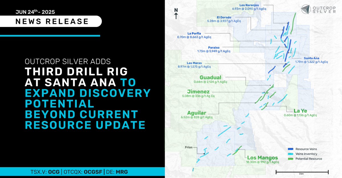 Expanding Discovery Potential: Outcrop Silver Adds Third Drill Rig at Santa Ana

Expanding high-grade silver resources isn’t just about ounces—it’s about building a more efficient, sustainable project that supports ethical resource development and long-term value.

With a third