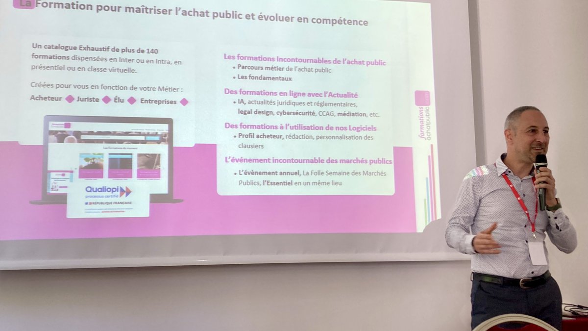 achatpublic_com's tweet image. 🎙️Club Clients 2025 : Focus sur les nouvelles #Formations d&apos;achatpublic.com, sans oublier une présentation de &quot;La Folle Semaine de #MarchésPublics 2025&quot; (#FSMP25) qui aura lieu à l’automne, par Christophe Rinero, Directeur des formations secteur public... #ClubAPC25