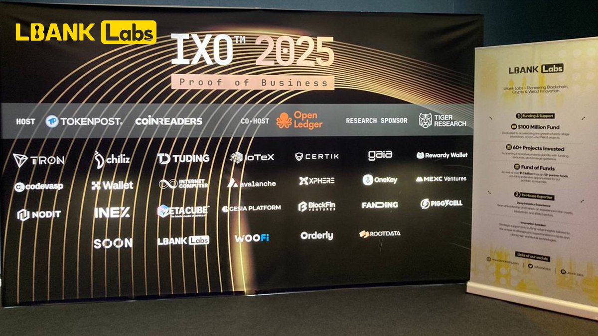 LBankLabs's tweet image. IXO 2025 kicks off today in Seoul! 🇰🇷
🚀 LBank Labs is here on the ground, connecting with top builders and driving Web3 innovation in Korea’s booming ecosystem.
More updates coming straight from the venue!📸
#IXO #Tokenpost #LBankEvents #LBankLabs #Korea
