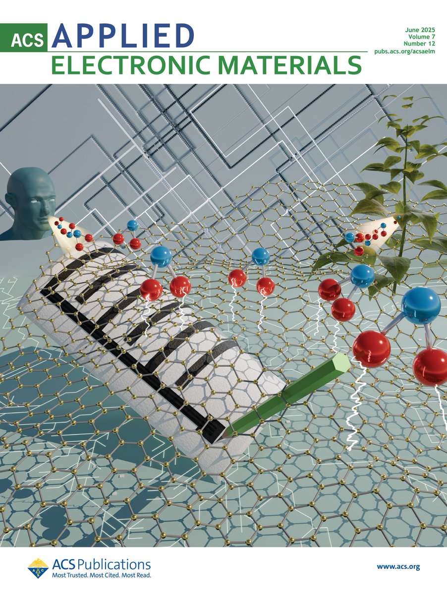 RajnandanL's tweet photo. Happy to share that the cover art related to  our recent work on flexible graphene paper-based sensor  has been published as the front cover page of ACS Applied Electronic Materials. 
You can find the article here: 
https://t.co/xI6jZ187k3 https://t.co/fWYg6kxoCm