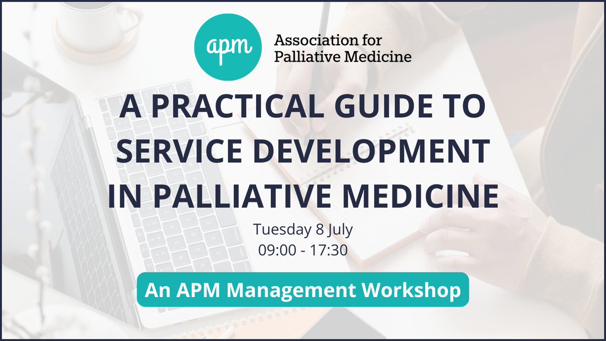 APM_Hub's tweet image. ✅Approved for 6 CPD credits
APM Management Workshop: A Practical Guide to Service Development in Palliative Medicine
🗓️Tuesday 8 July
⏰09:00 - 17:30
For more information & to view the programme please visit 👇
apmonline.org/events/apm-man…