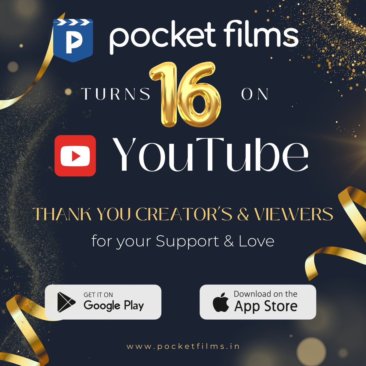 Pocket Films (@pocketfilmsin) on Twitter photo 16 years, 4 million plus subscribers, 3000 plus videos and countless good wishes โฆitโs been a journey and yet, it feels like we have just begun ! We couldnโt have done it without the support and love all of you shower us with. Forever grateful.
#pocketfilms
<a href="/saameermody/">Saameer Mody</a> 16 years, 4 million plus subscribers, 3000 plus videos and countless good wishes โฆitโs been a journey and yet, it feels like we have just begun ! We couldnโt have done it without the support and love all of you shower us with. Forever grateful.
#pocketfilms
<a href="/saameermody/">Saameer Mody</a>