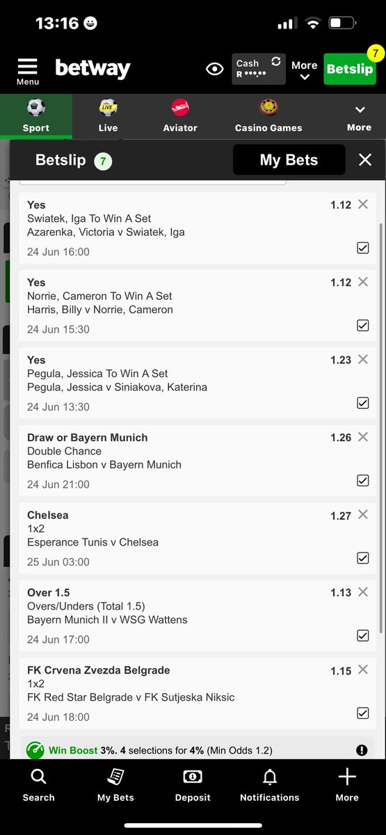 3odds 🐍🐍🐍I just placed a bet with Betway. Tap here to copy my bet or search for this booking code in the Multi Bet betslip BW5061C29 betway.co.za/bookabet/BW506…