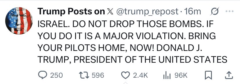 BREAKING 🚨🚨🚨

President Donald Trump is now Khamas.