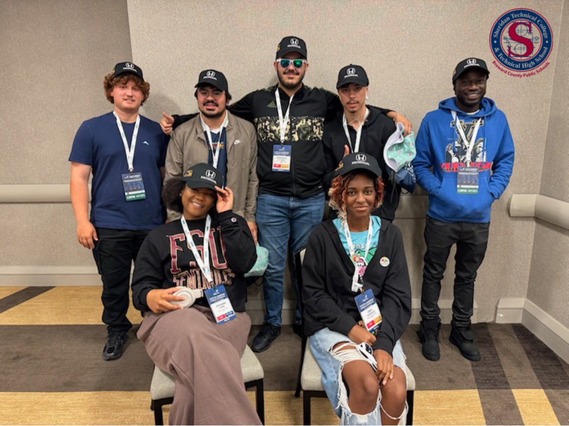 Sheridan Technical (@sheridan_tech) on Twitter photo Our students and advisors have officially landed in Atlanta, Georgia for the SkillsUSA National Leadership & Skills Conference!
They're looking sharp in their custom hats, generously provided by Darren Stokes at <a href="/RCDavieHonda/">Rick Case Honda</a> .
Good luck! #SheridanTech <a href="/skillsusafl/">SkillsUSA Florida</a> <a href="/SkillsUSA/">SkillsUSA</a> Our students and advisors have officially landed in Atlanta, Georgia for the SkillsUSA National Leadership & Skills Conference!
They're looking sharp in their custom hats, generously provided by Darren Stokes at <a href="/RCDavieHonda/">Rick Case Honda</a> .
Good luck! #SheridanTech <a href="/skillsusafl/">SkillsUSA Florida</a> <a href="/SkillsUSA/">SkillsUSA</a>