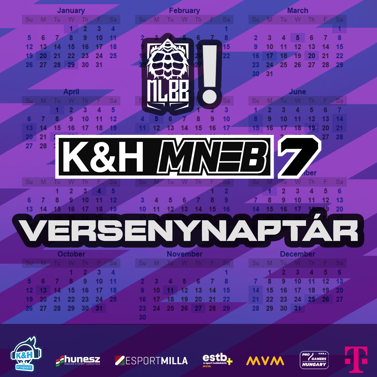 Hungarian National Esports Championship (@hungarianesport) on Twitter photo Idén először debütál a Mobile Legends: Bang Bang bajnokság a K&H Magyar Nemzeti E-sport Bajnokság keretein belül!
🏆1 100 000 Ft összdíjazás
🔥Nyári és őszi szezon LAN döntő
Nézd meg a teljes versenynaptárat itt: bit.ly/KHMNEB_MLBB_NA…
<a href="/telekomHU/">Telekom HU</a> <a href="/HUNESZ/">Hungarian Esports Federation</a> #kh #mvm Idén először debütál a Mobile Legends: Bang Bang bajnokság a K&H Magyar Nemzeti E-sport Bajnokság keretein belül!
🏆1 100 000 Ft összdíjazás
🔥Nyári és őszi szezon LAN döntő
Nézd meg a teljes versenynaptárat itt: bit.ly/KHMNEB_MLBB_NA…
<a href="/telekomHU/">Telekom HU</a> <a href="/HUNESZ/">Hungarian Esports Federation</a> #kh #mvm