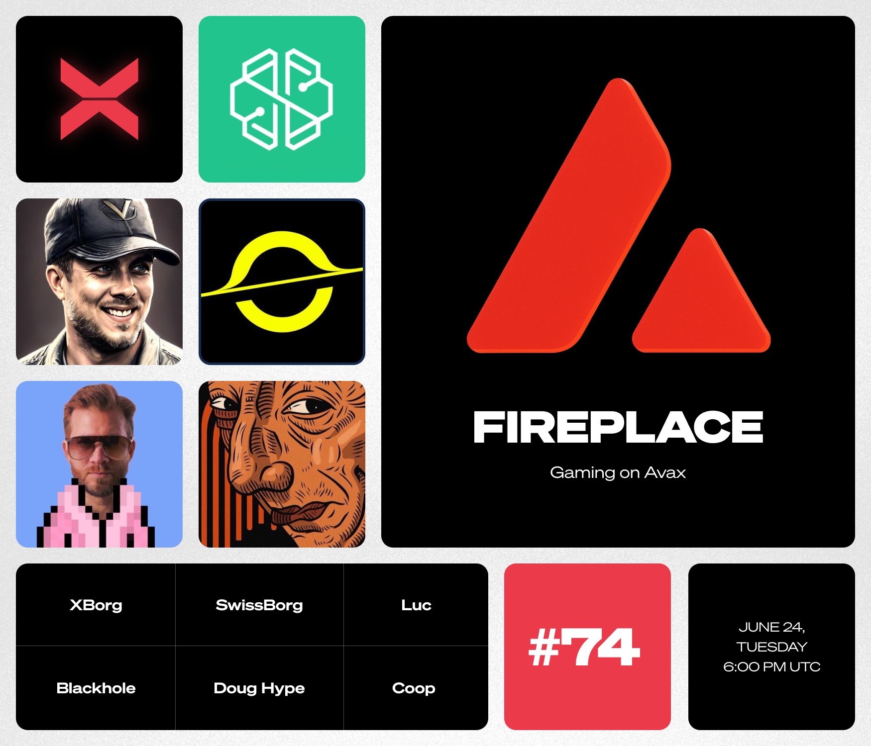 @​everyone Today at The Fireplace we joined by Blackhole, Co