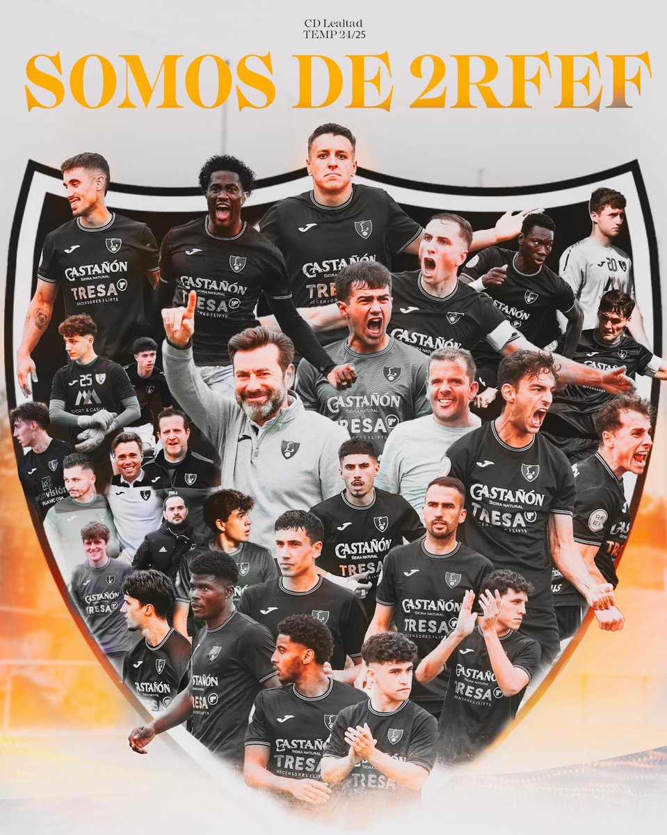 𝗦𝗢𝗠𝗢𝗦 𝗗𝗘 𝗦𝗘𝗚𝗨𝗡𝗗𝗔 𝗥𝗙𝗘𝗙.

Aún con la resaca emocional de este domingo, compartimos este precioso diseño de @guillegl73 con vosotros.🖤

#CDLealtad #SegundaFederacion