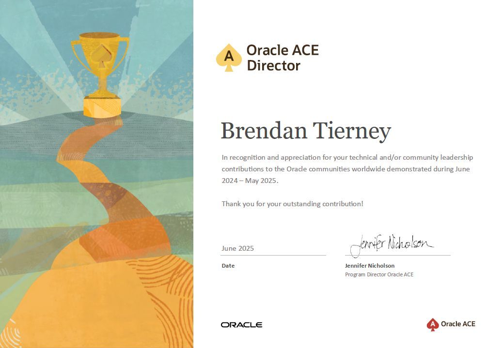 Thanks <a href="/oracleace/">Oracle ACE Program</a>.bsky.social