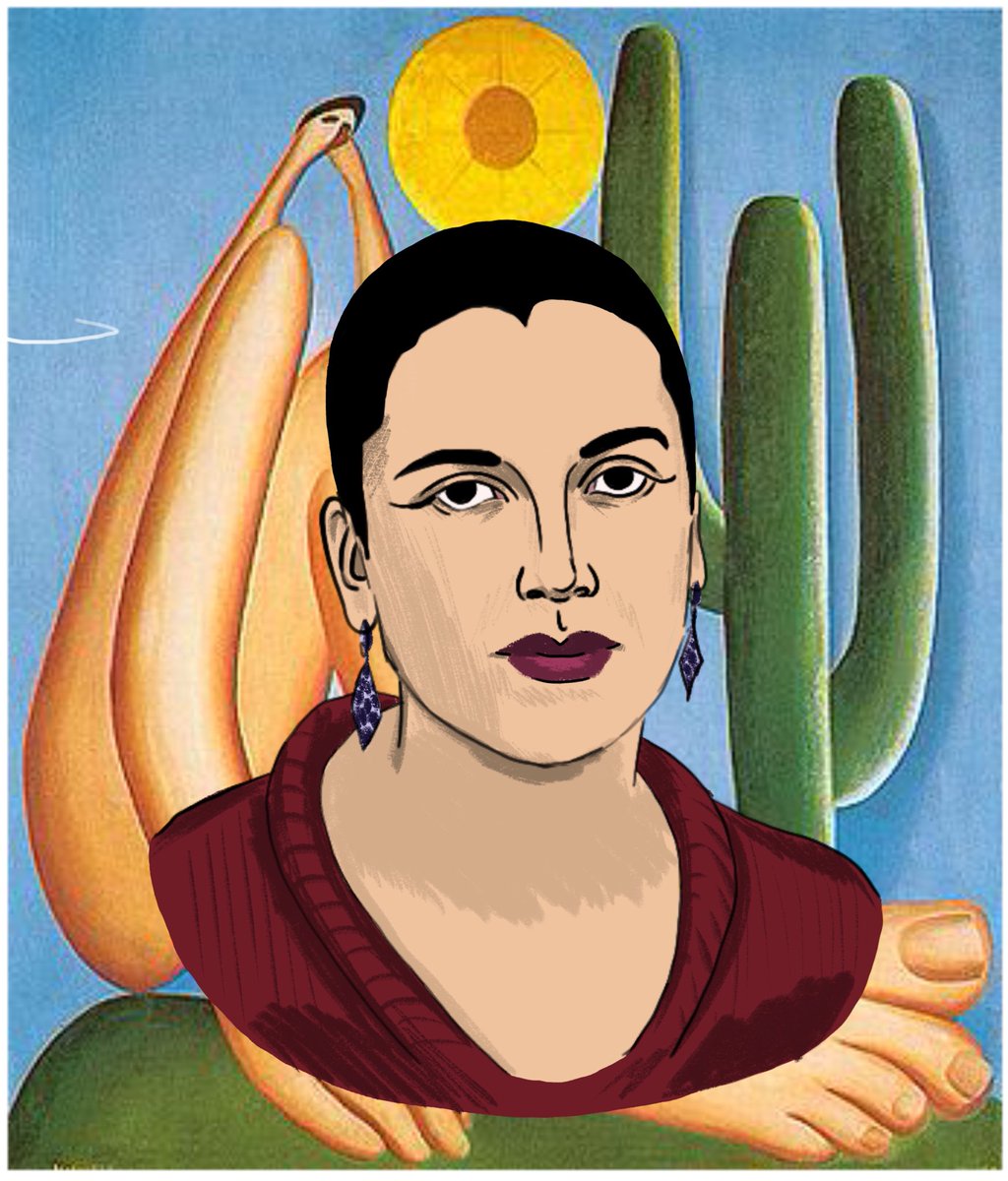 rabiscosdeari's tweet photo. fiz esses desenhos da tarsila do amaral e da zina aita pra um trabalho de história da arte 
não to super feliz com eles mas foi diferente usar digital https://t.co/8xF4AWKjiM